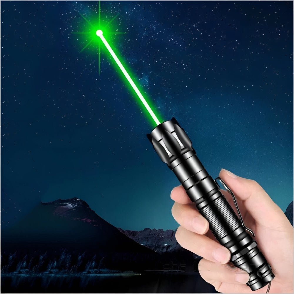 Green Laser Pointer, Rechargeable Laser Pen with Anodized Metal Body, Astronomy Laser Pointer for Presentations
