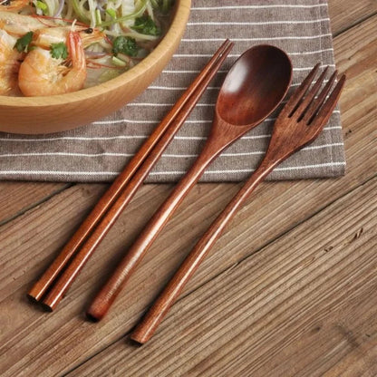 MEALFLOW – Portable Spoon Fork Chopsticks Set for Convenient Dining