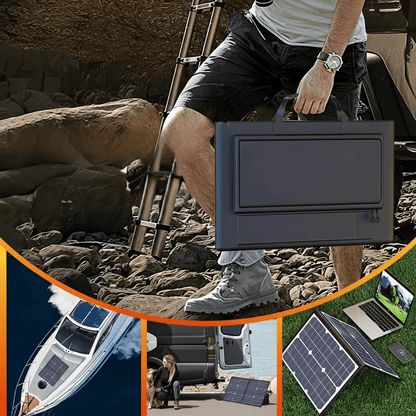 Monocrystalline Solar Panel Kit 1000W, Portable Solar Panel for Camping, Foldable Solar Panel for RV and Boat