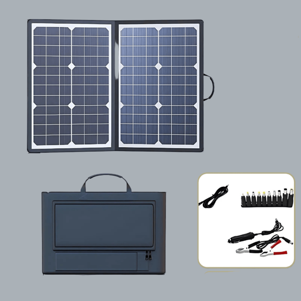 Monocrystalline Solar Panel Kit 1000W, Portable Solar Panel for Camping, Foldable Solar Panel for RV and Boat