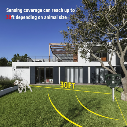 Bird Deterrent Ultrasonic Solar Powered, Bird Repellent Devices Outdoor with Flashing LED Light and 5 Modes, Pigeon Deterrent