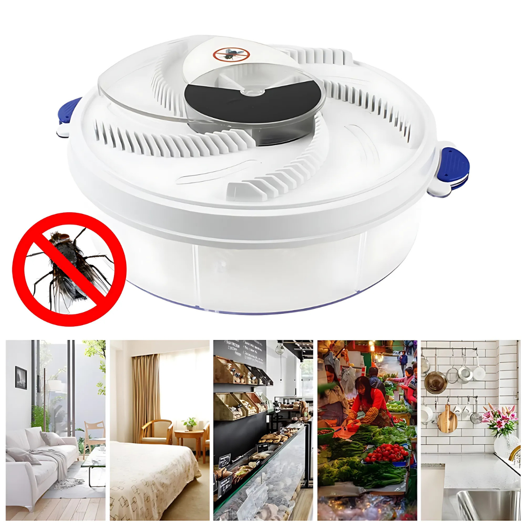 EcoTrappe | Electric Fly Catcher with LED Light & USB Power | Natural Solution for a Fly-Free Home