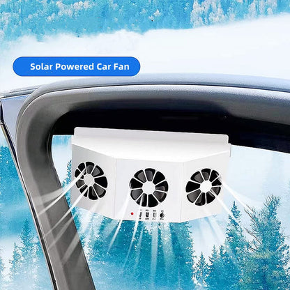 EcoVent | Solar Vehicle Exhaust Fan with Adjustable Solar Panel | Efficient Air Circulation for Heat Reduction