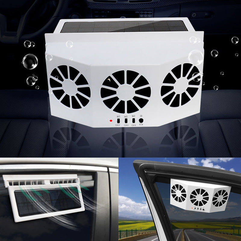 EcoVent | Solar Vehicle Exhaust Fan with Adjustable Solar Panel | Efficient Air Circulation for Heat Reduction