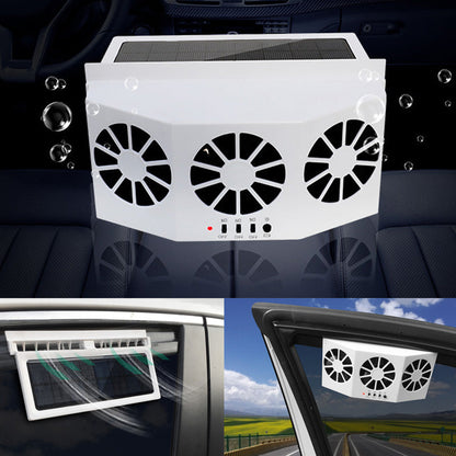 EcoVent | Solar Vehicle Exhaust Fan with Adjustable Solar Panel | Efficient Air Circulation for Heat Reduction