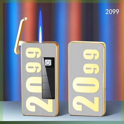 Eco Flame | Solar Charging Jet Lighter with LED Light | Compact Design for Outdoor Adventures