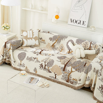 Eden Chenille Sofa Cover - Ultra-Soft, Pet-Friendly Protection, Forrest design