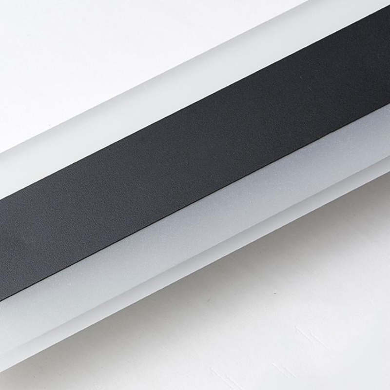 Outdoor LED Wall Sconce Modern Black Aluminum Linear Light for Patio Garden Entry Waterproof IP65 Rated Indoor Outdoor Wall Mount Fixture