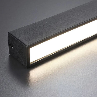 Linear LED Flush Mount Ceiling Light 47-inch Black Fixture for Bedroom Living Room Hallway Contemporary Minimalist Home Lighting