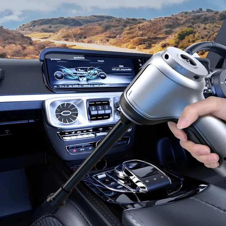 Cordless Vacuum Cleaner for Car Interior and Home, Handheld Car Vacuum with Brushless Motor and Blower Attachments