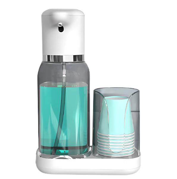 Effortless Mouthwash Dispenser | Hands-Free Design with Adjustable Volume for Hygienic Oral Care