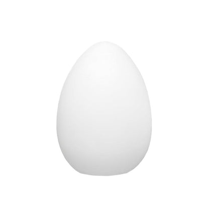 Egg-Shaped LED Mood Lamp 12 in White Polyethylene Shade 3-Mode Light Indoor Outdoor Cordless Rechargeable Accent Light for Living Room Patio
