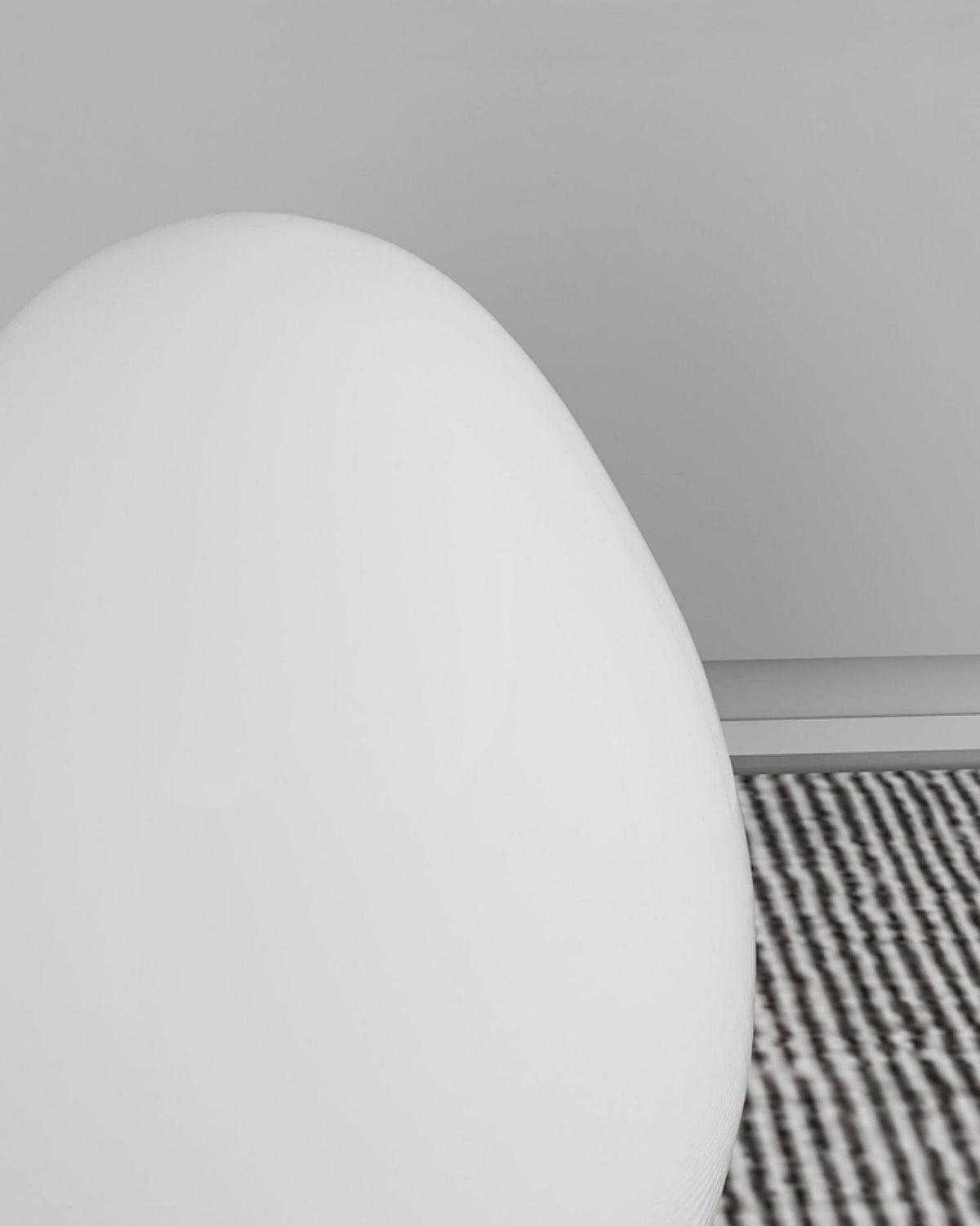 Egg-Shaped LED Mood Lamp 12 in White Polyethylene Shade 3-Mode Light Indoor Outdoor Cordless Rechargeable Accent Light for Living Room Patio