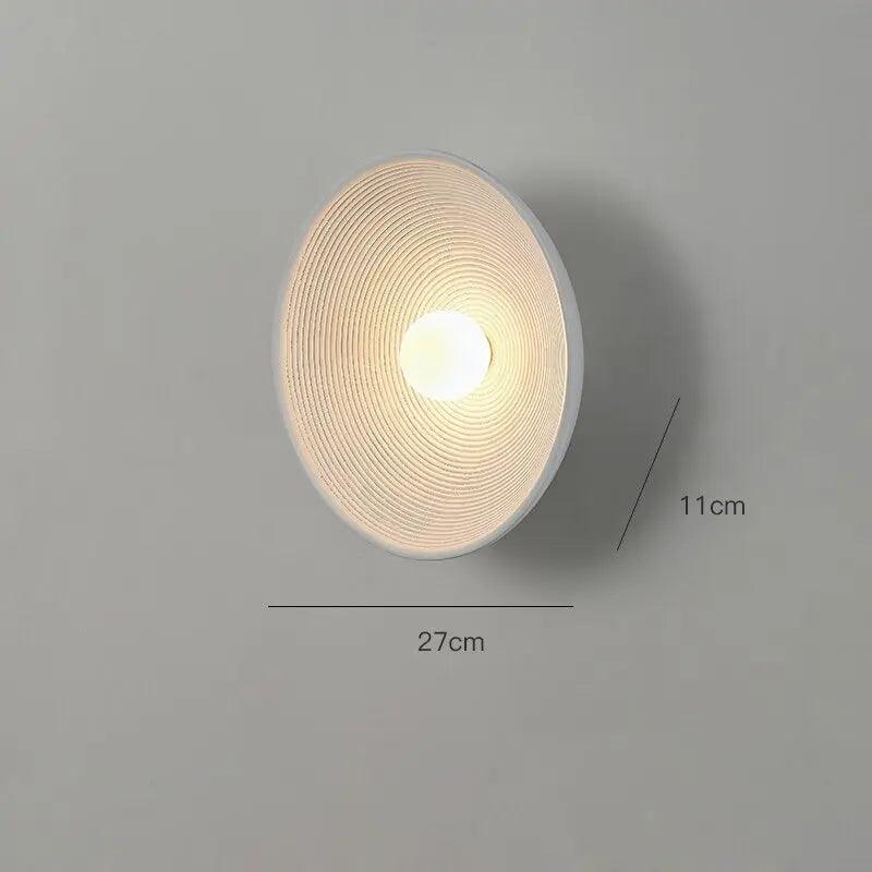 Textured Resin Wall Sconce Light Fixture White or Light Brown Accent Lamp for Bedroom Living Room Bathroom Mid-Century Modern Vintage Inspir