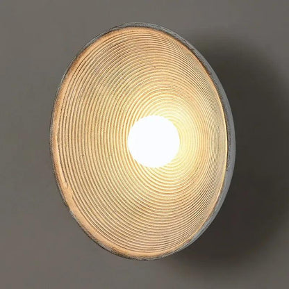 Textured Resin Wall Sconce Light Fixture White or Light Brown Accent Lamp for Bedroom Living Room Bathroom Mid-Century Modern Vintage Inspir