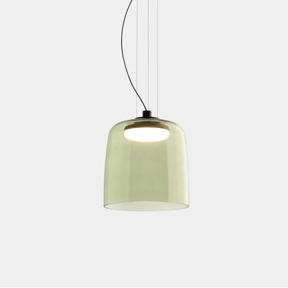 Layered Glass Bowl Ceiling Fixture 10 in Diameter Adjustable Drop Length Multi-Tone Illumination for Kitchens Dining Spaces Living Rooms Mod
