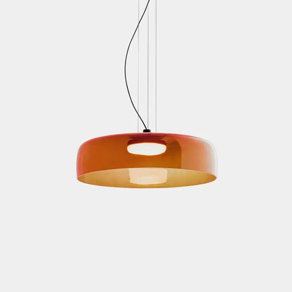Layered Glass Bowl Ceiling Fixture 10 in Diameter Adjustable Drop Length Multi-Tone Illumination for Kitchens Dining Spaces Living Rooms Mod