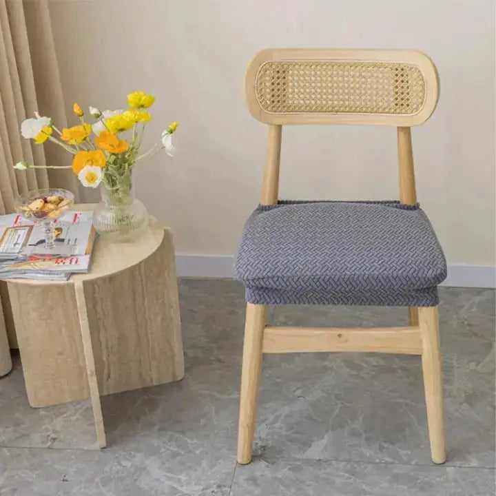 Stretch Dining Chair Covers 4-Pack Water-Repellent Washable Slipcovers for Kitchen Living Room Furniture Protection Spill-Proof Fitted Seat