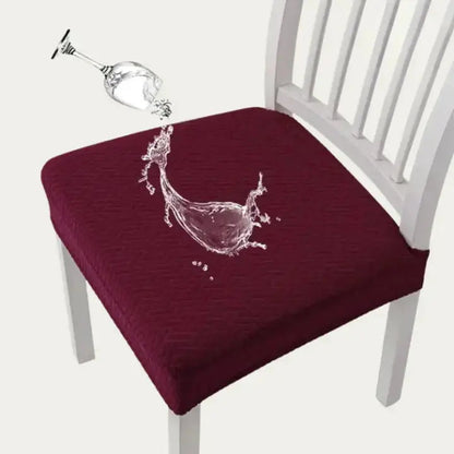 Stretch Dining Chair Covers 4-Pack Water-Repellent Washable Slipcovers for Kitchen Living Room Furniture Protection Spill-Proof Fitted Seat