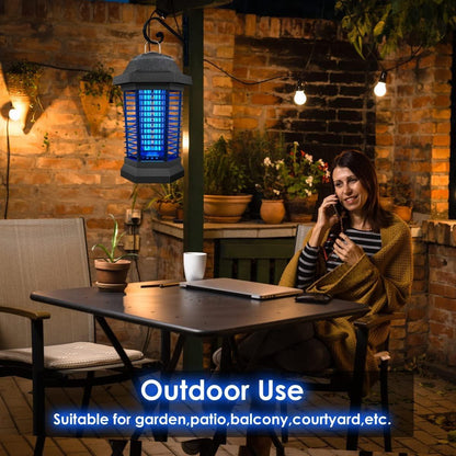 Outdoor Bug Zapper, Electric Insect Zapper for Indoor Use, Mosquito Trap, Fly Trap with UV Light, Mosquito Killer