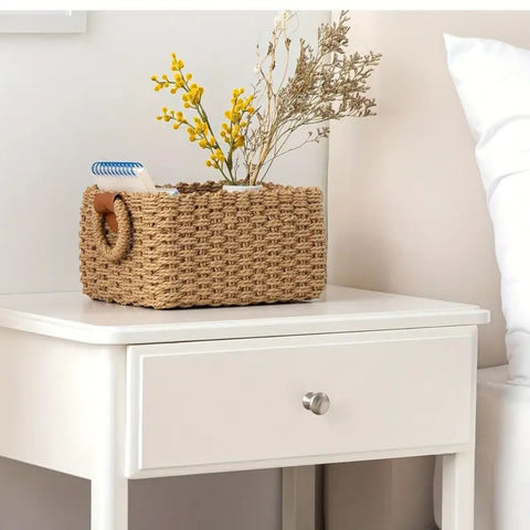 Elysia Rattan Basket Set - Handwoven, Lightweight Storage Baskets