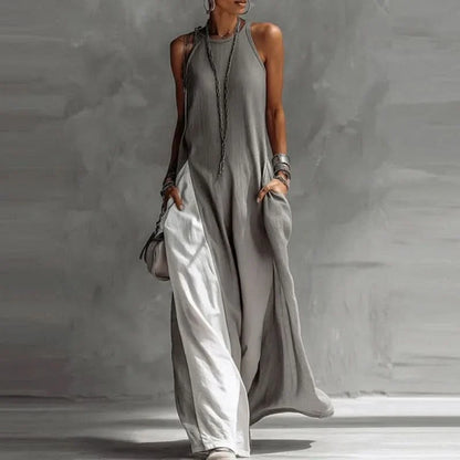 VACAYLUXE – Women’s Long Boho Dress with Relaxed Pocket Design