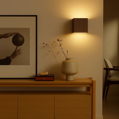 Elegant Cube | Wall Light Sconce with Integrated LED | Modern Iron Design for Cozy Ambiance