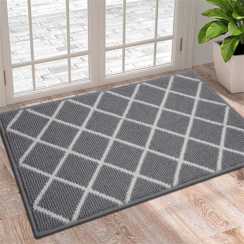 Elegant Entrance Mat | Robust Dirt Absorbing Doormat with Non-Slip Base for Indoor and Outdoor Use