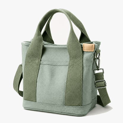 Tote Bag for Women, Canvas Tote Bag with Multi Pocket Organization, Large Zippered Tote Bag for Work and Travel