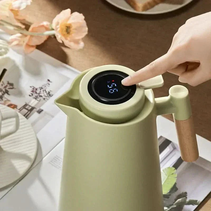 Elegant Insulated Flask with Digital Temperature Display | 1L Capacity for Optimal Beverage Enjoyment