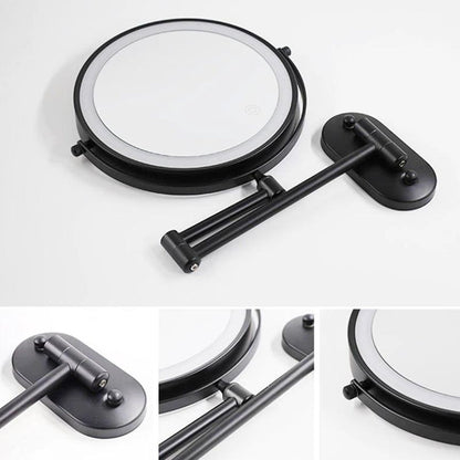Elegant LED Magnifying Mirror with Adjustable Lighting for Flawless Makeup Application