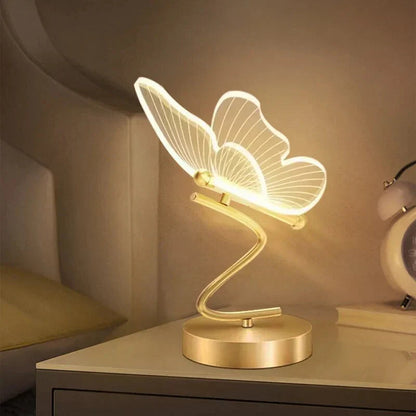 Elegant LED Table Lamp with Modern Butterfly Design for Versatile Lighting