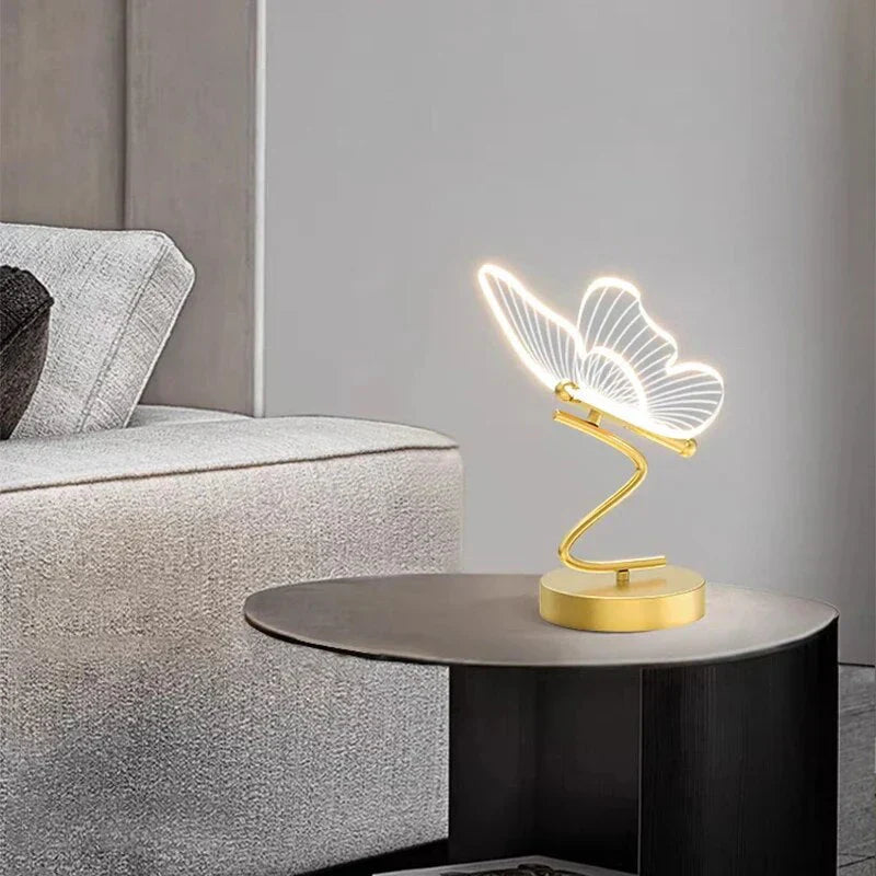Elegant LED Table Lamp with Modern Butterfly Design for Versatile Lighting