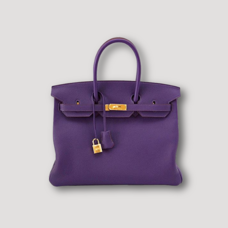 Ortekor Elegant Leather Handbag with Gold Lock Hardware | Stylish & Versatile Accessory for Everyday Use