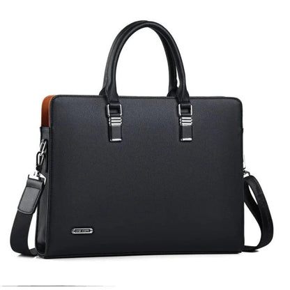 Elegant Leather Messenger Bag | Spacious Design for 14-15 Inch Laptops | Versatile Carrying Options for Professionals