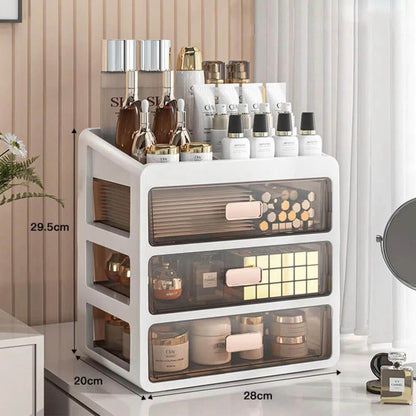 Elegant Makeup Organizer | Multi-Compartment Cosmetic Organizer with Stylish Design | Clutter-Free Solution for Your Vanity
