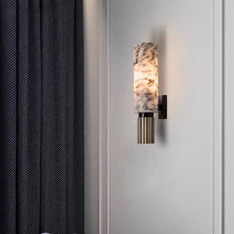 Elegant Marble Wall Lamp with Integrated LED Light – Modern Design for Stylish Interiors