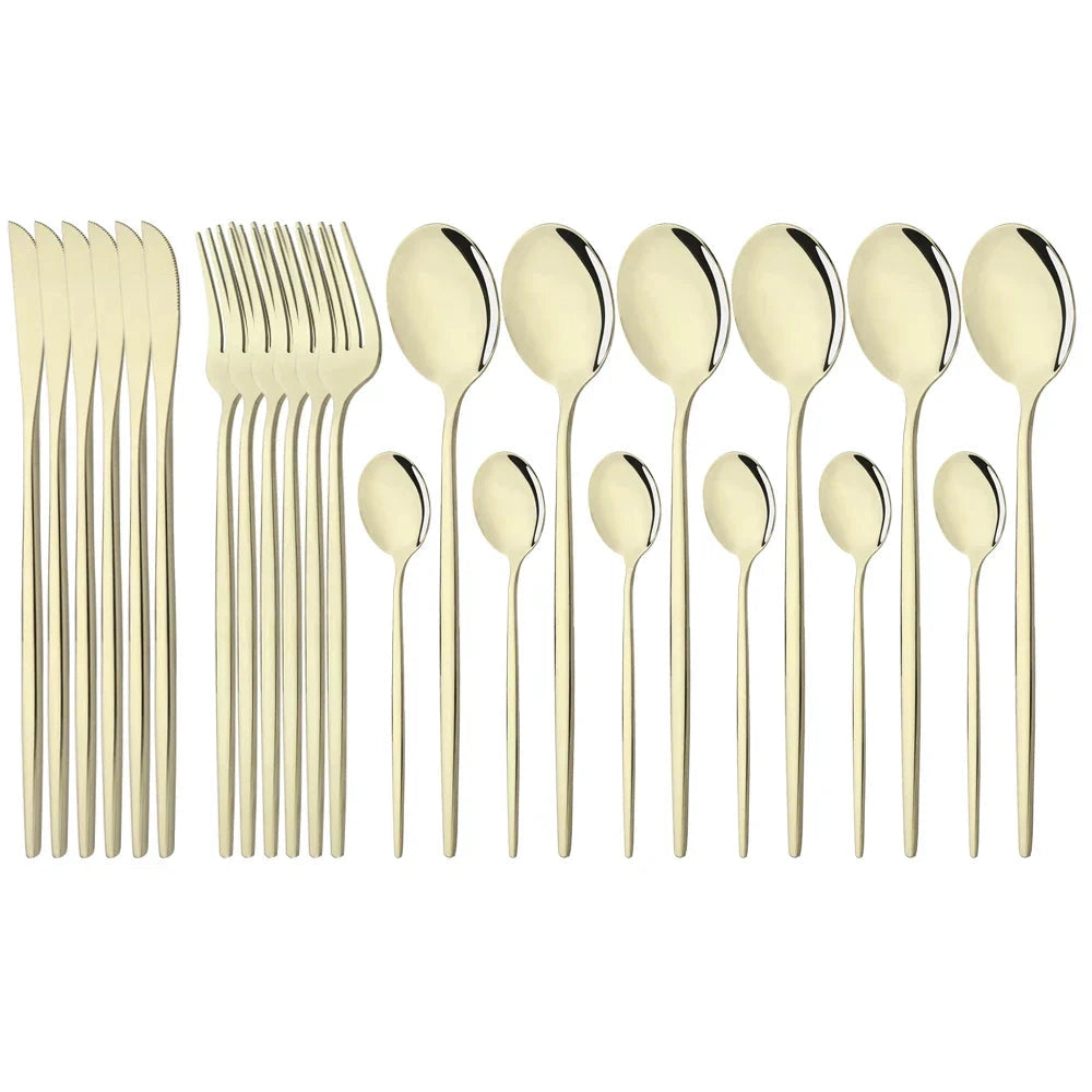 Elegant Modern Pink Flatware Set with Ergonomic Design | Stylish Cutlery for Any Occasion