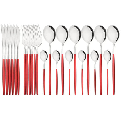 Elegant Modern Pink Flatware Set with Ergonomic Design | Stylish Cutlery for Any Occasion