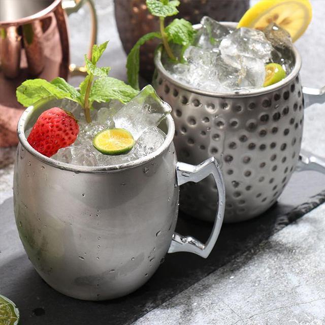 Ortekor Elegant Moscow Mule Mug Set | Stainless Steel with High-Gloss Finish | Stylish Drinkware for Chilled Cocktails