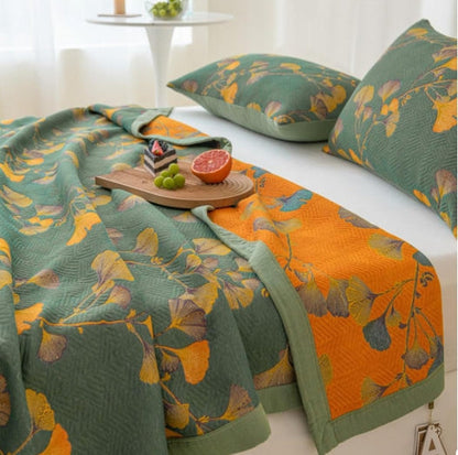 Elegant Reversible Jacquard Quilt with Luxurious Comfort | Stylish Design for Home Decor