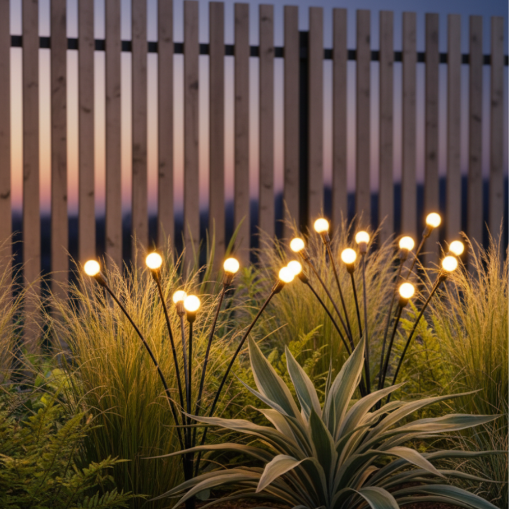 Elegant Solar Firefly Garden Lights | Waterproof Outdoor Lighting with 120 Lumens for Stunning Ambiance