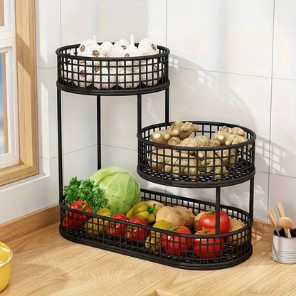 ORGANIFLOW – Stylish Fruit Storage Stand for Countertop Display