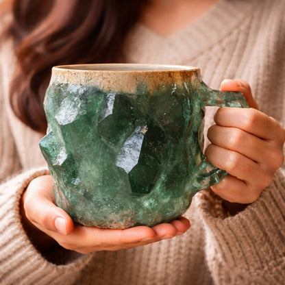 Elegant Stone Style Coffee Mug | Decorative Ceramic Drinkware for Daily Use