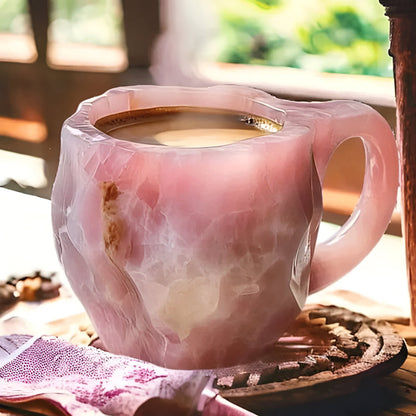 Elegant Stone Style Coffee Mug | Decorative Ceramic Drinkware for Daily Use
