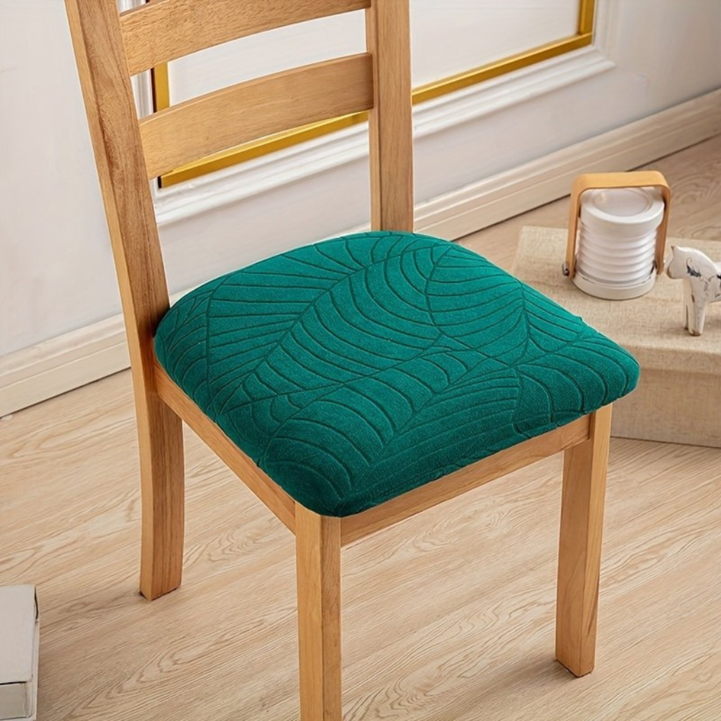 Elegant Stretch Fit Dining Chair Covers with Jacquard Fabric | Durable Protection for Modern Dining Rooms