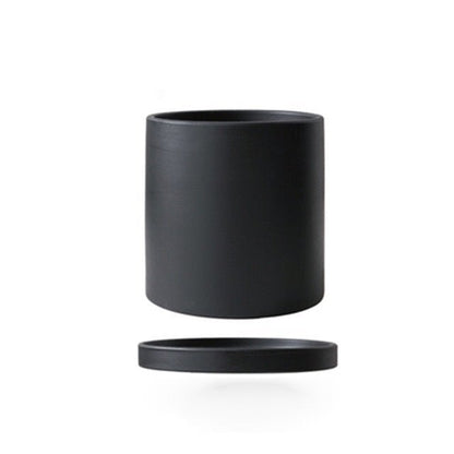 Sleek White Ceramic Planter for Modern Home Styling