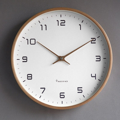Elegant Wooden Wall Clock | Modern Wall Clock Decor with Silent Quartz Movement | Minimalist Design for Tranquil Interiors