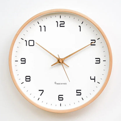 Elegant Wooden Wall Clock | Modern Wall Clock Decor with Silent Sweep Mechanism | Timeless Design for Any Space