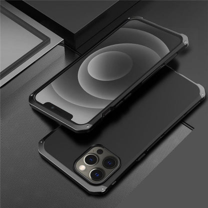 Reinforced Metal Frame iPhone Case with Camera Shield & Drop Protection for 14/15/16 Series
